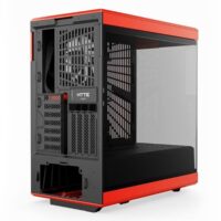 HYTE Y40 Mainstream Vertical GPU Case ATX Mid Tower Gaming Case Black Cherry - Image 5