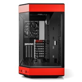 HYTE Y60 Modern Aesthetic Dual Chamber Mid-Tower ATX Case Black Cherry - Image 2