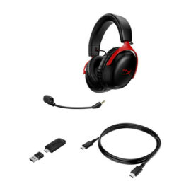 HyperX Cloud III Wireless Gaming Headset (Black/Red) - Image 6