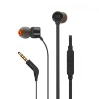 JBL IN-EAR Headphone and Mic Wired Black JBLT110BLK