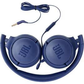 JBL TUNE 500 Wired On-Ear Headphones Blue JBLT500BLU - Image 3