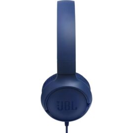 JBL TUNE 500 Wired On-Ear Headphones Blue JBLT500BLU - Image 4