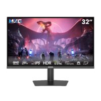 MXG G32IQ-18 32" 2K 180Hz 1ms IPS Gaming Monitor | HDR, G-Sync + FreeSync, HDMI 2.0×2, DP 1.4, USB, Hydraulic Height Adjustable Stand