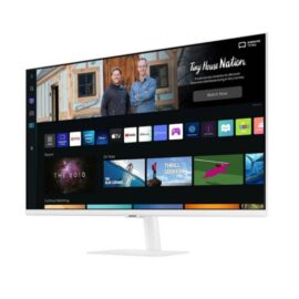 Samsung M5 LS32BM501EMXUE 32'' Flat Monitor, With Smart TV Experience, 1920x1080 Resolution, Max 60Hz Refresh Rate, 4ms Response Time, 16 9 Aspect Ratio, HDR10, IoT Hub, HDMI, White - Image 2