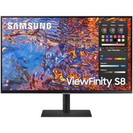 Samsung ViewFinity LS32B800PXMXUE 32 Inch IPS 4K UHD Monitor With USB Type-C, Display Port, HDMI, RJ-45, Height Adjustable