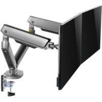 Twisted Minds Dual Premium Gaming Monitor Arm With RGB Lighting - Grey TM-54-C012-G - Image 8