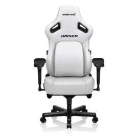 AndaSeat Kaiser 4 L Premium Leather Gaming Chair – Cloudy White – Free Shipping