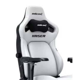 AndaSeat Kaiser 4 L Premium Leather Gaming Chair – Cloudy White – Free Shipping 6