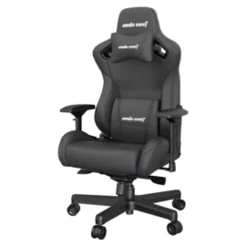 AndaSeat Kaiser 2 Leather Gaming Chair, XL Premium Ergonomic Gamer Chair for Adults, Plus Size Video Game Chairs, Memory Foam Neck Pillow & Lumbar Back Support – Black – Free Shipping 2