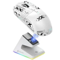 ATTACK SHARK X6 Three Modes Gaming Mouse With Charging Dock – White 2