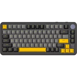 ATTACK SHARK X85PRO Tri-mode Gasket Mechanical Keyboard, 75% Layout, 82 Keys, TFT Smart Display & CNC Knob Design, 3-Mode Connection, Pre-Lubed Hot-Swappable, Programmable RGB, Linear Blueberry Switches – Starry Black 1