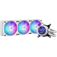 ASUS ROG STRIX LC III ARGB LCD 360mm All-in-One Liquid Cooler (White) - Image 2