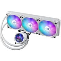 ASUS ROG STRIX LC III ARGB LCD 360mm All-in-One Liquid Cooler (White) - Image 3