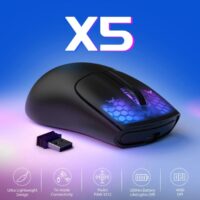 ATTACK SHARK X5 Wireless Gaming Mouse Black - Image 2