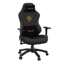 Anda Seat Phantom 3 Gaming Chair Ergonomic Design Widened Seat Cushion Black/Gold - Image 2