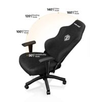 Anda Seat Phantom 3 XL Gaming Chair Ergonomic Design Widened Seat Cushion Carbon Black - Image 8