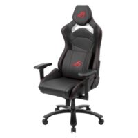 Asus ROG Chariot X Core SL301C Gaming Chair in racing-car style, featuring an adjustable high-density foam headrest, memory-foam lumbar support, 4D armrests, tilt mechanism, durable class 4 gas lift, and durable premium PU leather for a premium gaming experience - Image 3