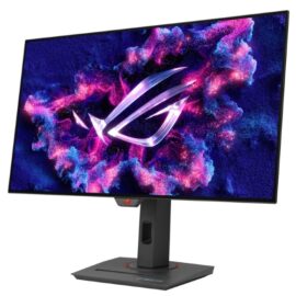 Asus ROG Strix OLED XG27AQDMG Gaming Monitor 27-inch (26.5-inch viewable) 1440p glossy WOLED panel, 240 Hz, 0.03 ms, custom heatsink, OLED Anti-flicker, ASUS OLED Care, uniform brightness, G-SYNC® compatible, 99% DCI-P3, and DisplayWidget Center - Image 2