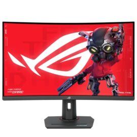 Asus ROG Strix XG32WCS USB Type-C Gaming Monitor 32-inch (31.5 viewable) 2560x1440, Curved, 180Hz (Above 144Hz), 1ms (GTG), Fast VA, Extreme Low Motion Blur Sync, USB Type-C, FreeSync, DisplayWidget Center, tripod socket, HDR