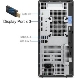 Dell OptiPlex 7020 Tower Plus Computer, Intel Core i7-14700, 8GB RAM, 512GB NVMe SSD, USB-C, DisplayPort, HDMI, Built in WiFi, Bluetooth, Black Desktop - Image 5