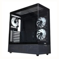EASE EC123B Tempered Glass Gaming Case-Black - Image 2