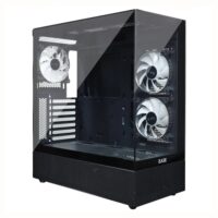 EASE EC123B Tempered Glass Gaming Case-Black