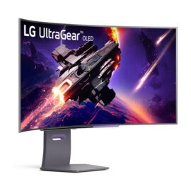 LG 45 UltraGear 45GS95QE-B 1440p 240Hz OLED Curved FreeSync Premium Pro Gaming Monitor - Image 2