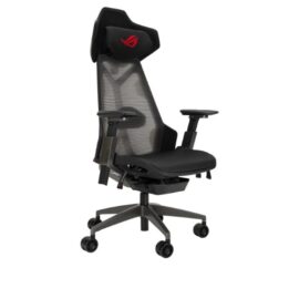 Asus ROG Destrier Ergo SL400 Gaming Chair with futuristic cyborg aesthetic, versatile seat adjustments for the perfect posture, mobile gaming arm support mode, and acoustic panel for less distraction and more immersive gaming experience - Image 2