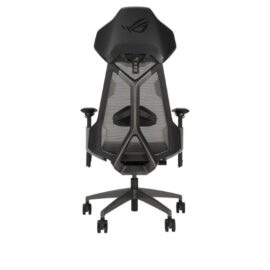 Asus ROG Destrier Ergo SL400 Gaming Chair with futuristic cyborg aesthetic, versatile seat adjustments for the perfect posture, mobile gaming arm support mode, and acoustic panel for less distraction and more immersive gaming experience - Image 4