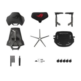 Asus ROG Destrier Ergo SL400 Gaming Chair with futuristic cyborg aesthetic, versatile seat adjustments for the perfect posture, mobile gaming arm support mode, and acoustic panel for less distraction and more immersive gaming experience - Image 7