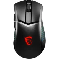 MSI Clutch GM51 Lightweight Wireless Gaming Mouse & Charging Dock, 26K DPI Optical Sensor, 2.4G & Bluetooth, 60M Omron Switches, Fast-Charging, 150Hr Battery, RGB, 5 Programmable Buttons, PC/Mac 1