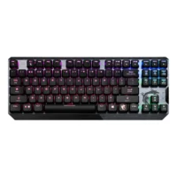 MSI Vigor GK50 Low Profile TKL RGB Mechanical Gaming Keyboard, 50+ Million Keystroke Life, Per-key RGB Mystic Light, Hybrid 6+N Key Rollover – Kailh White Clicky