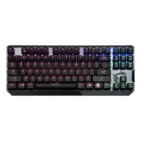 MSI Vigor GK50 Low Profile TKL RGB Mechanical Gaming Keyboard, 50+ Million Keystroke Life, Per-key RGB Mystic Light, Hybrid 6+N Key Rollover – Kailh White Clicky 1