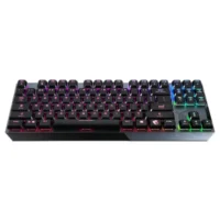MSI Vigor GK50 Low Profile TKL RGB Mechanical Gaming Keyboard, 50+ Million Keystroke Life, Per-key RGB Mystic Light, Hybrid 6+N Key Rollover – Kailh White Clicky 3