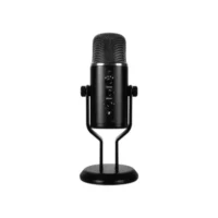 MSI IMMERSE GV60 Streaming Microphone, Plug & Play, 24bit/96kHz, 4D Pickup, For Singing, Podcasts, Interviews, Meetings, Gaming, Zero-latency, Built-in 3.5mm, 3m USB Cable, Dedicated Dials with Mic Mute Button 1