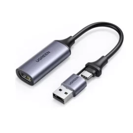 UGREEN 40189 Video Capture Card 4K HDMI, Video and Audio Recording for Gaming, Streaming, Teaching, Video Conference