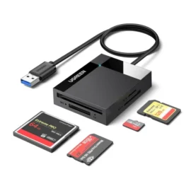 UGREEN 30333 SD Card Reader USB 3.0 Card Hub Adapter 5Gbps Read 4 Cards Simultaneously