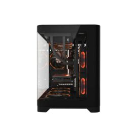 1st Player UV6 FISK TANK M-ATX ITX PC Gaming Case - Black - Image 2