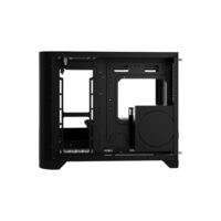 1st Player UV6 FISK TANK M-ATX ITX PC Gaming Case - Black - Image 4