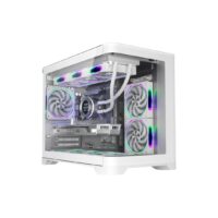 1st Player UV6 FISK TANK M-ATX ITX PC Gaming Case - White