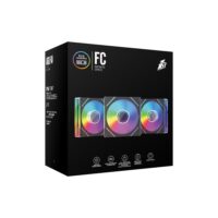 1st Player FC-BK-3in1 PC Case Fan 120mm, 3 Pack, Black - Image 4