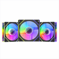 1st Player FC-BK-3in1 PC Case Fan 120mm, 3 Pack, Black