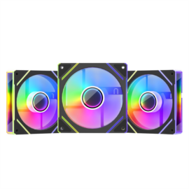 1st Player FC-BK-3in1 PC Case Fan 120mm, 3 Pack, Black