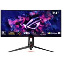 ASUS 34" ROG Swift OLED PG34WCDM 240Hz UWQHD Curved Gaming Monitor NVIDIA G-Sync 3440 x 1440 (2K) DCI-P3 99% sRGB 135%