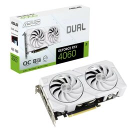 ASUS Dual GeForce RTX™ 4060 EVO 8GB GDDR6 OC Edition Gaming Graphics Card White