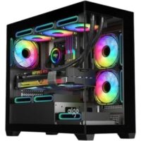 DarkFlash C218M 4 Fans Mid-Tower PC Case Black