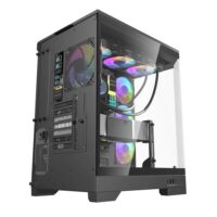 DarkFlash DQX90 LUXURY Gaming Desktop PC Mid Tower Gaming Case - Black - Image 4
