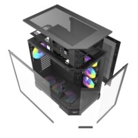 DarkFlash DQX90 LUXURY Gaming Desktop PC Mid Tower Gaming Case - Black - Image 3