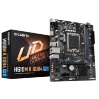 Gigabyte H610M K DDR4 Motherboard PCIe 4.0* Design, Gen3 x4 M.2, GbE LAN, Anti-Sulfur Resistor, Smart Fan 6
