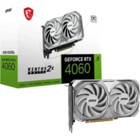 MSI Ventus GeForce RTX 4060 8GB 2X OC GDDR6 PCI Express 4.0 x8 ATX Graphics Cards White